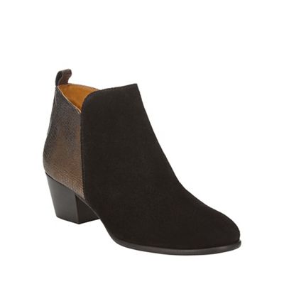 Phase Eight Black and Bronze maddie ankle boots
